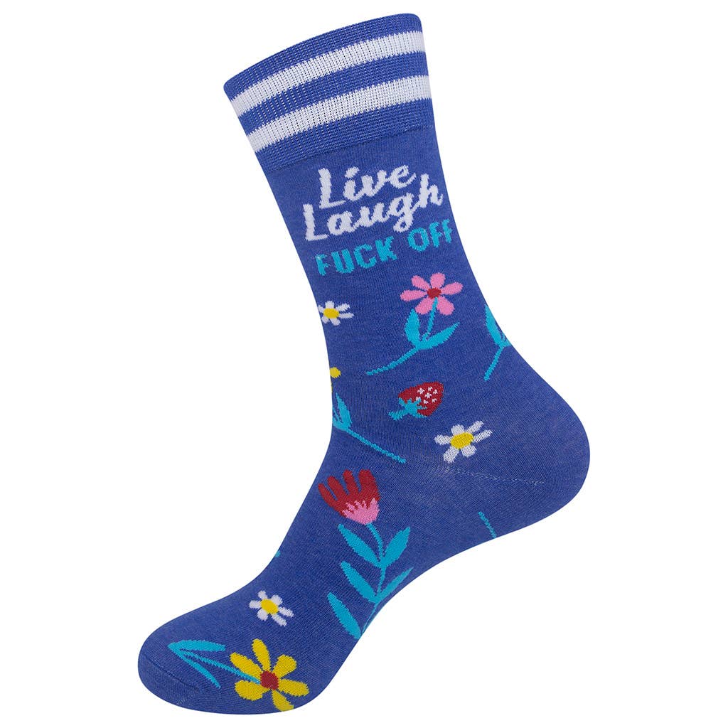 Live, Laugh, Fuck Off Socks | Curse Word Socks | Funny Socks - HER Home Design Boutique